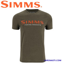 Футболка Simms Logo T-Shirt Loden Heather размер L